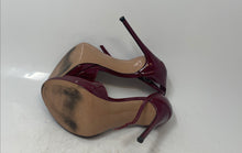 Load image into Gallery viewer, Steve Madden Womens Wiley WILE04S1 Burgundy Open Toe Ankle Strap Heels Size 6.5M