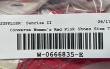 Load image into Gallery viewer, Converse Womens Chuck Taylor All Star A05175C Red Pink Sneaker Shoes Size 7
