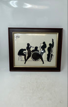 Load image into Gallery viewer, The Jazz Band Black White Wall Framed Print Artwork Signed By Ana Soto