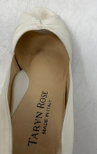 Load image into Gallery viewer, Taryn Rose Womens White Leather Peep Toe Slip-On Pump Heels Size EU 37 M