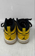 Load image into Gallery viewer, Nike Kids Air Jordan 1 Mid Black Yellow Mid Top Lace-Up Sneaker Shoes Size 11C