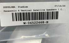 Load image into Gallery viewer, Lot Of 5 Pcs Panasonic 4 Vertical Satellite Speakers 1 Center Set Not Tested