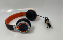 Load image into Gallery viewer, Ailihen Black Orange Foldable Wired Over The Ear Headphones Not Tested
