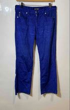 Load image into Gallery viewer, Authentic Armani Jeans Womens Blue Corduroy Straight Leg Jeans Size EUR 28
