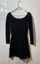 Load image into Gallery viewer, Zara Womens Black Long Sleeve Off The Shoulder Fit & Flare Dress Size L