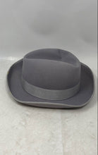 Load image into Gallery viewer, Alberto Celini Mens Gray Fur Felt Godfather Wide Brim Homburg Hat