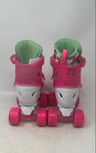 Load image into Gallery viewer, Roller Derby Kids Trac Star Pink White Green Adjustable Roller Skates Size 12-2