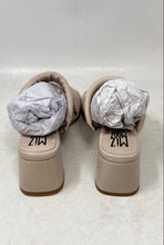 Load image into Gallery viewer, Miz Mooz Womens Oceana Beige Slip-On Block Heel Slide Sandals Size 39