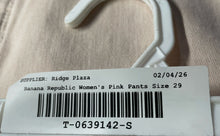 Load image into Gallery viewer, Banana Republic Womens Pink Denim High-Rise Distressed Skinny Jeans Pants Sz 29