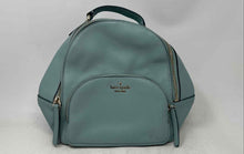Load image into Gallery viewer, Kate Spade Womens Jackson Light Turquoise Blue Pebbled Leather Zipper Backpack
