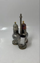 Load image into Gallery viewer, Home & Kitchen Silver-Tone Salt Pepper And Spice Trio Metal Holder
