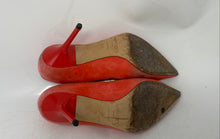 Load image into Gallery viewer, Authentic Jimmy Choo London Womens Orange Pump Heels Size EUR 36 Worn/Stained