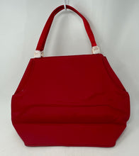 Load image into Gallery viewer, Escada Beaute Womens Red Double Handle Mini Shoulder Tote Purse