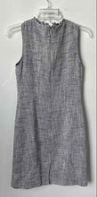 Load image into Gallery viewer, Karl Lagerfeld Paris Womens White Black Tweed Sleeveless Sheath Dress Size 4