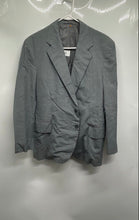 Load image into Gallery viewer, Fashion Mens Gray Long Sleeve Notch Lapel Regular Fit Two-Button Blazer No Size