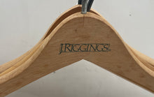 Load image into Gallery viewer, Set Of 4 Pcs J.Riggings Brown Wooden Clothes Hangers With Locking Bar