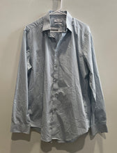 Load image into Gallery viewer, Calvin Klein Mens Blue Plaid Fresh Comfort Slim Fit Quick Dry Dress Shirt Sz XL