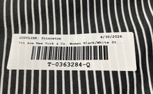 Load image into Gallery viewer, 7th Avenue Design Studio NY & Co. Womens Black White Striped Button-Up Shirt XS