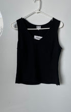 Load image into Gallery viewer, Armani Collezioni Womens Black Sleeveless Collarless Side Zipper Tank Top Size 4