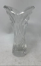 Load image into Gallery viewer, Mikasa Clear Art Deco Shaped Crystal Tabletop Freestanding Flower Vase