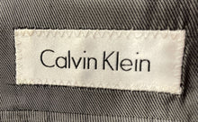 Load image into Gallery viewer, Calvin Klein Mens Gray Wool Long Sleeve Notch Lapel Two Button Blazer Size 38