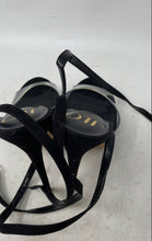 Load image into Gallery viewer, Jennifer Lopez Womens Black Open Toe Stiletto Platform Heels Size 8.5M