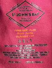 Load image into Gallery viewer, St. John's Bay Mens Hot Pink Short Sleeve Classic Fit Polo Shirt Size 3XLT