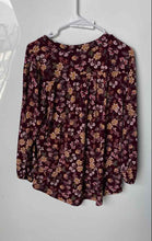 Load image into Gallery viewer, Vince Camuto Womens Multicolor Floral Long Sleeve Pullover Blouse Top Size L