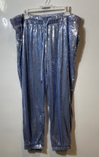 Load image into Gallery viewer, Nina Parker Womens Blue Adjustable Drawstring Tapered Leg Jogger Pants Size 2X