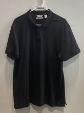 Load image into Gallery viewer, Calvin Klein Mens Black Liquid Touch Short Sleeve Golf Polo Size L/G