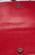 Load image into Gallery viewer, Liz Claiborne Womens Red Geometric Inner Pocket Adjustable Strap Crossbody Bag