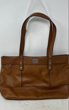 Load image into Gallery viewer, Fossil Womens Brown Leather Inner Pockets Double Handle Shoulder Handbag