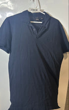 Load image into Gallery viewer, Hugo Boss Mens Blue Cotton Collared Short Sleeve Polo Shirt Size Medium