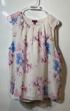 Load image into Gallery viewer, Vince Camuto Womens Multicolor Floral Sleeveless Round Neck Blouse Top Size L
