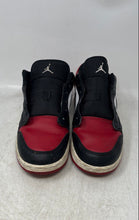 Load image into Gallery viewer, Nike Boys Air Jordan 1 553560-612 Black Red White Sneakers Shoes Sz 7Y No Laces