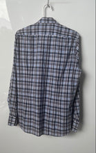 Load image into Gallery viewer, Boss Hugo Boss Mens Blue Plaid Long Sleeve Regular Fit Button-Up Shirt Size M