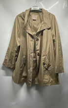 Load image into Gallery viewer, White Stag Womens Brown Long Sleeve Pockets Hooded Trench Coat Size 3X 22W-24W
