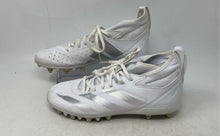 Load image into Gallery viewer, Adidas Mens Adizero Impact.2 White Silver Lace-Up Football Cleats Size 8.5