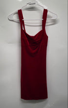 Load image into Gallery viewer, Forever 21 Womens Red Velvet Sleeveless Wide Strap Mini Dress Size Small