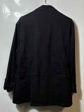 Load image into Gallery viewer, DG2 By Diane Gilman Womens Black Denim Button Front Military Jacket Size L W/Tag