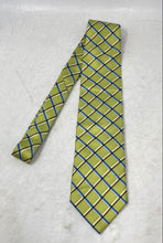 Load image into Gallery viewer, Hugo Boss Mens Multicolor Plaid Silk Keeper Loop Adjustable Pointed Tie