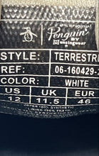 Load image into Gallery viewer, Original Penguin Mens Terrest White Lace-Up Low Top Tennis Shoes Size 12