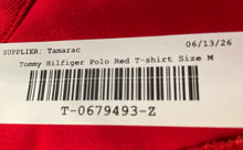 Load image into Gallery viewer, Tommy Hilfiger Mens Red Regular Fit Stretch Spread Collar Polo Shirt Size Medium