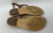 Load image into Gallery viewer, Michael Kors Womens Brown Leather Flat Thong Sandals Size 6.5M