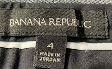 Load image into Gallery viewer, Banana Republic Womens Gray Flat Front Slash Pocket Dress Pants Size 4