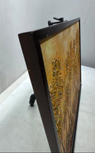 Load image into Gallery viewer, Framed Painting Of Trees Forest Landscape With Golden Tones And Relief Texture