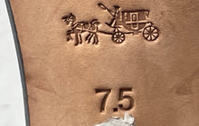 Load image into Gallery viewer, Coach Womens Housten Black Brown Leather High Stiletto Ankle Strap Heels Sz 7.5