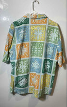 Load image into Gallery viewer, Zara Mens Multicolor Printed Short Sleeve Regular Fit Button-Up Shirt Size L