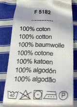 Load image into Gallery viewer, Lacoste Mens Blue Striped Long Sleeve Collared Button-Up Shirt Size 2XLT