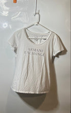 Load image into Gallery viewer, Armani Exchange Womens White Short Sleeve Crew Neck Pullover T-Shirt Size XL